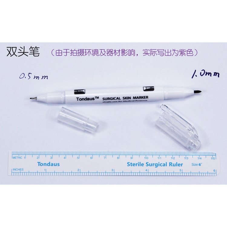 Bút Đánh Dấu Hình Xăm Hai Đầu Không Dễ Xóa Vết Chống Thấm Nước Phong Cách Hàn Quốc