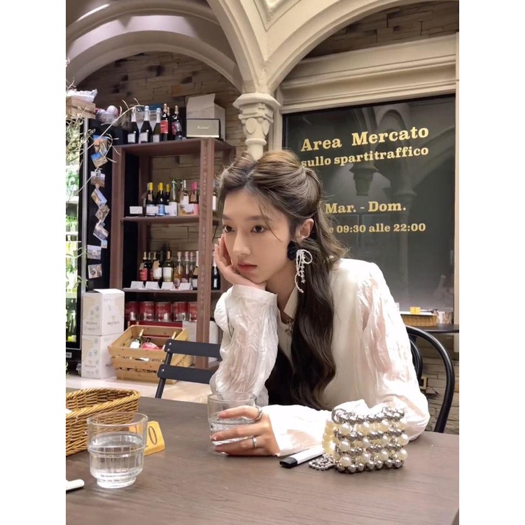 Áo Khoác Vest Tay Dài Dáng Rộng Mỏng Thời Trang Mùa Hè Hàng Mới Dành Cho Bạn Nữ