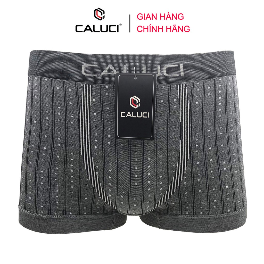 Quần sịp đùi nam CALUCI CA02, Boxer năng động, vải Cotton mềm mại, co giãn 4 chiều