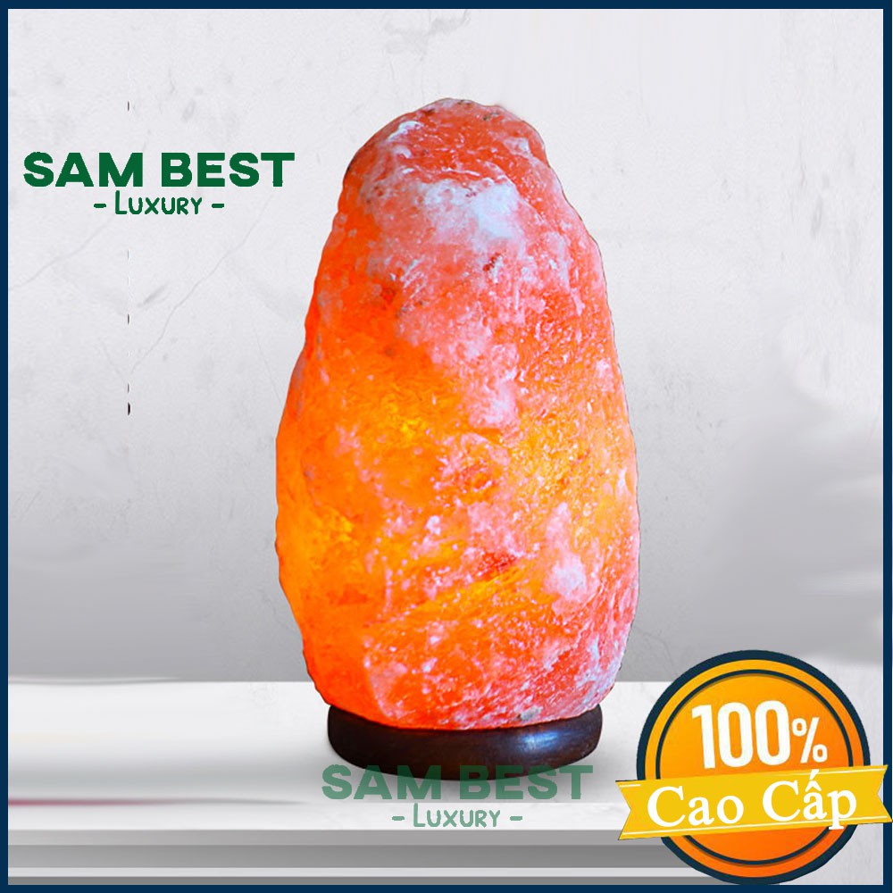 Đèn Đá Muối Nhập Khẩu Pakistan Cao Cấp 2.5kg-3kg,  đèn trang trí phòng khách, phòng ngủ, Phong thủy