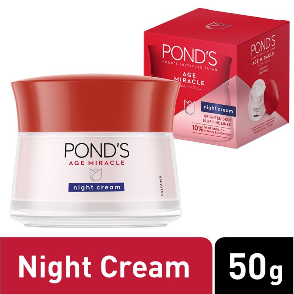 Kem Dưỡng Da PondS Age Miracle Night Cream Chống Lão Hóa Ban Đêm 50g