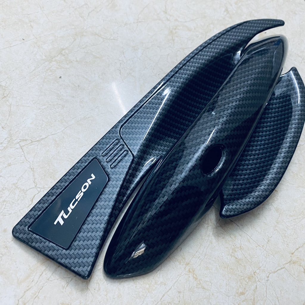 Ốp Tay Hõm Cửa Xe Hyundai Tucson 2022 2023 Carbon Cao Cấp Chống xước tay cửa làm đẹp cho xe