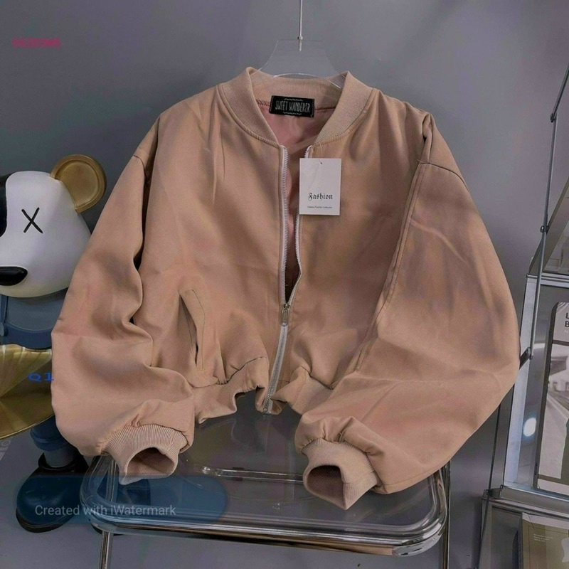 Khoác da lộn QC 2 lớp form lửng