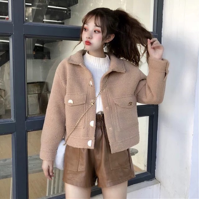 Áo khoác lông xù