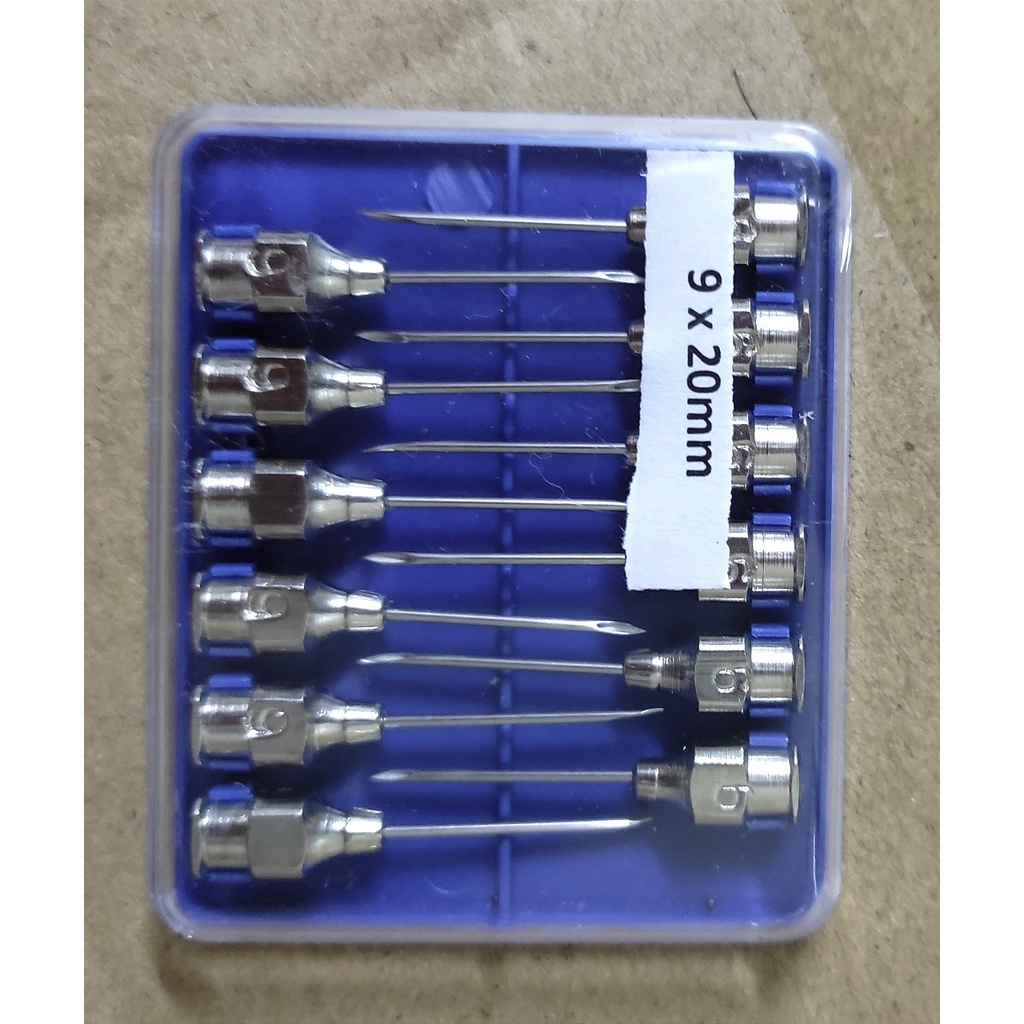 Kim tiêm sắt cho gia súc, gia cầm các loại  - Kim tiêm inox vỉ xanh cho heo, bò, gà