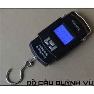 Cân điện tử cầm tay mini, cân câu cá cầm tay 50kg tặng kèm pin