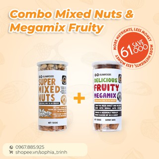 ⚡Deal sốc⚡Combo ăn vặt thơm ngon bổ dưỡng từ hoa quả sấy và hạt dinh dưỡng Lanhfoods