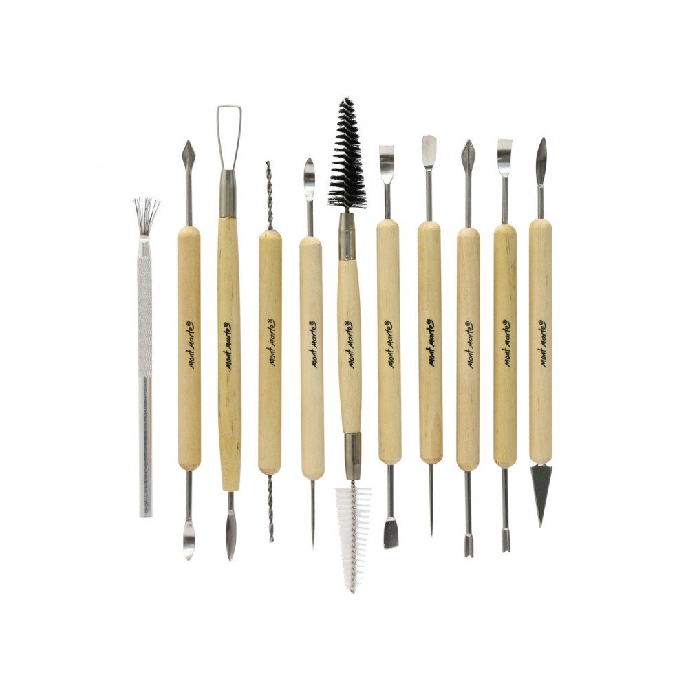 Bộ dụng cụ làm đất sét Nhật - Clay tool set (11 chiếc)
