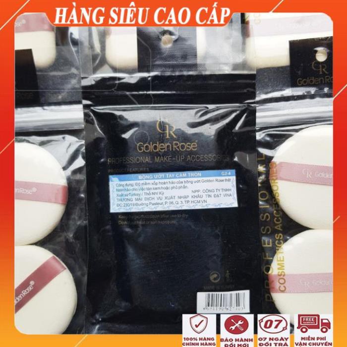 [ FreeShip - BÁN TRI ÂN ] Sét 2 cái Bông mút trang điểm cao cấp siêu mềm mịn/ Mút tán kem nền, lót, BB, CC golden rose