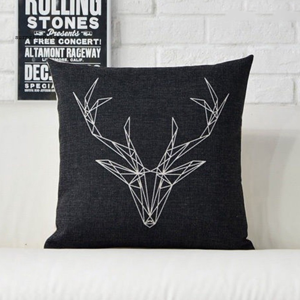 Vỏ gối vuông họa tiết động vật trang trí nội thất