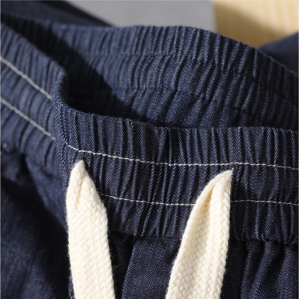 Quần Jean Nam Kiểu Dáng Baggy Cạp Chun Dây Rút Mặc Thoải Mái Dễ Chịu Hợp Đi Làm Đi Chơi Hình Ảnh + Video