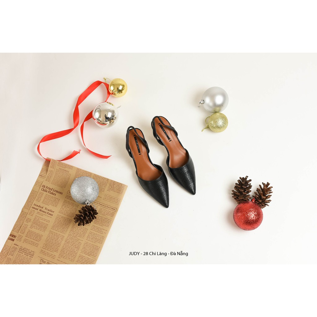 GIÀY SANDAL SLINGBACK VIMILY DA VÂN GÓT SƠN 7 CM HÀNG VNXK