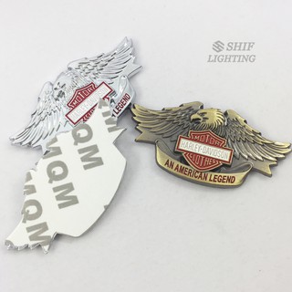 1 Miếng Dán Trang Trí Xe Hơi Hình Hawk Eagle Harley Davidson