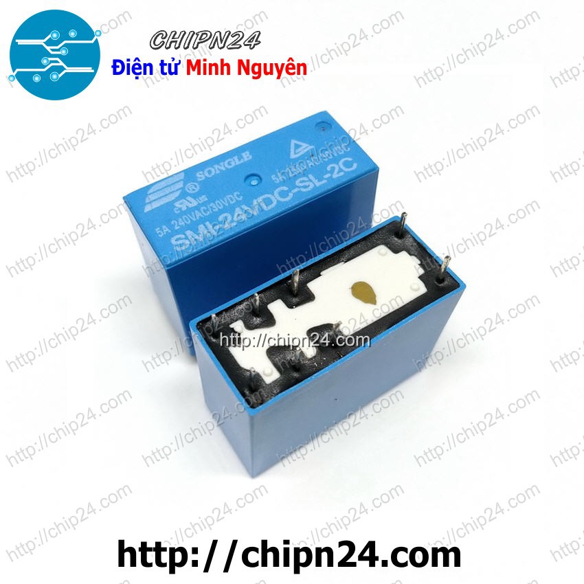 [1 CON] RELAY SMI-24VDC-SL-2C 8 CHÂN 24V 5A