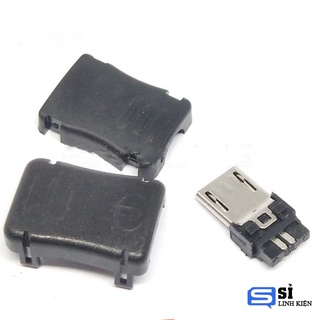 Đầu cắm vỏ nhựa mini USB (bịch 5 cái)