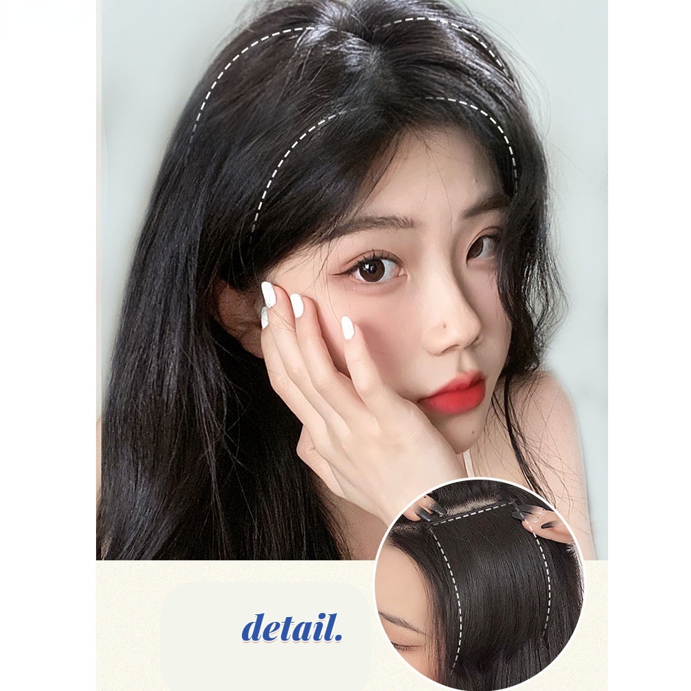 Bộ Tóc Giả Phồng Không Đường May mini Giống Như Thật Vô Hình Dành Cho Nữ
