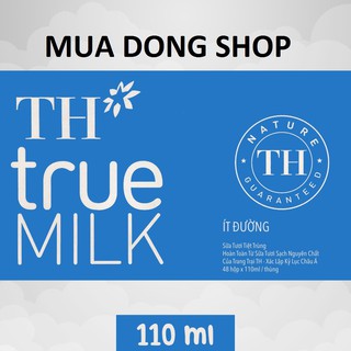 Sữa TH true milk có đường 110ml.
