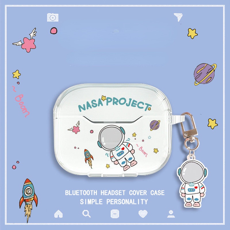 Vỏ Bảo Vệ Hộp Sạc Tai Nghe Baseus S1 Mềm Hình Cô Gái Dễ Thương