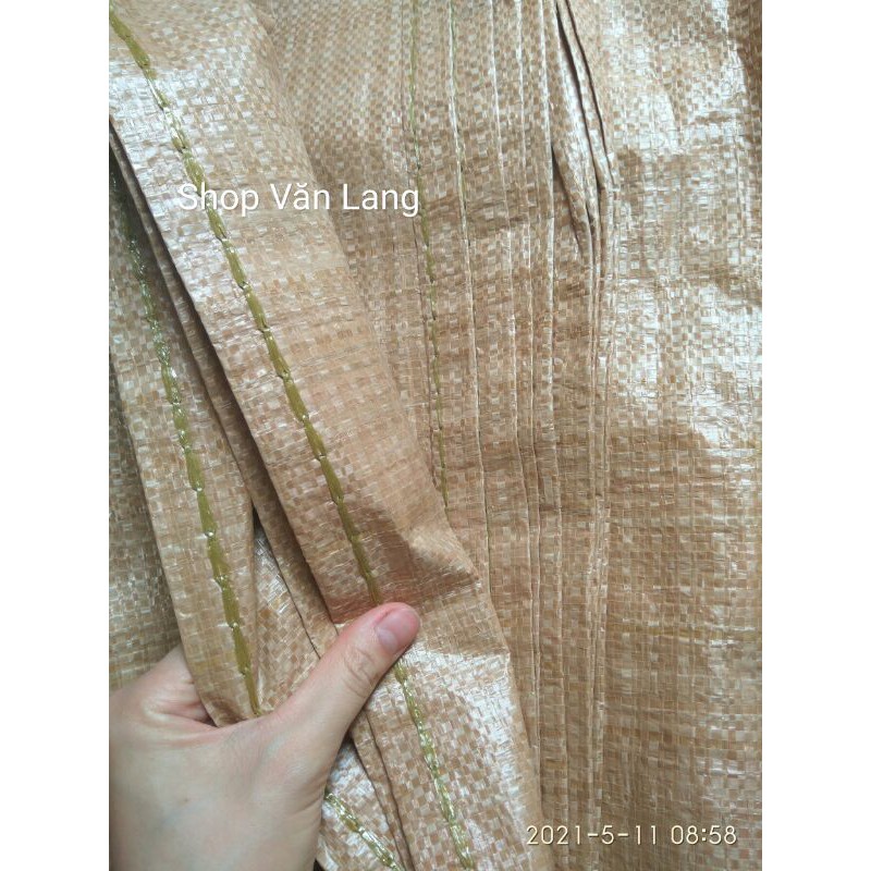 10 Bao tải màu xanh, màu vàng - bao tải đóng hàng 60cm x 90cm, 70cm x 110cm