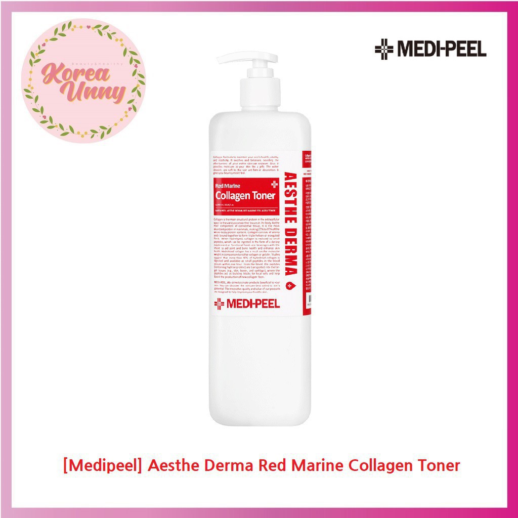 [Medipeel] Aesthe Derma Red Marine Collagen Toner (Hàng Mới Về) Toner Collagen Unisex 1.000ml Chất Lượng Cao