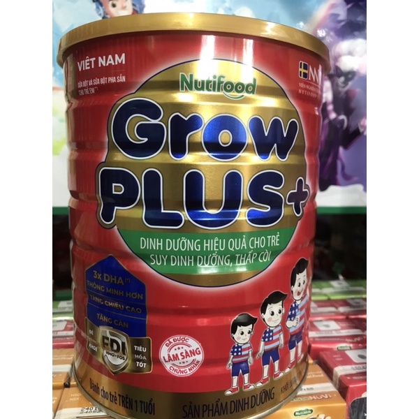 Sữa Grow Plus + đỏ 1,5 KG Nutifood date 2023