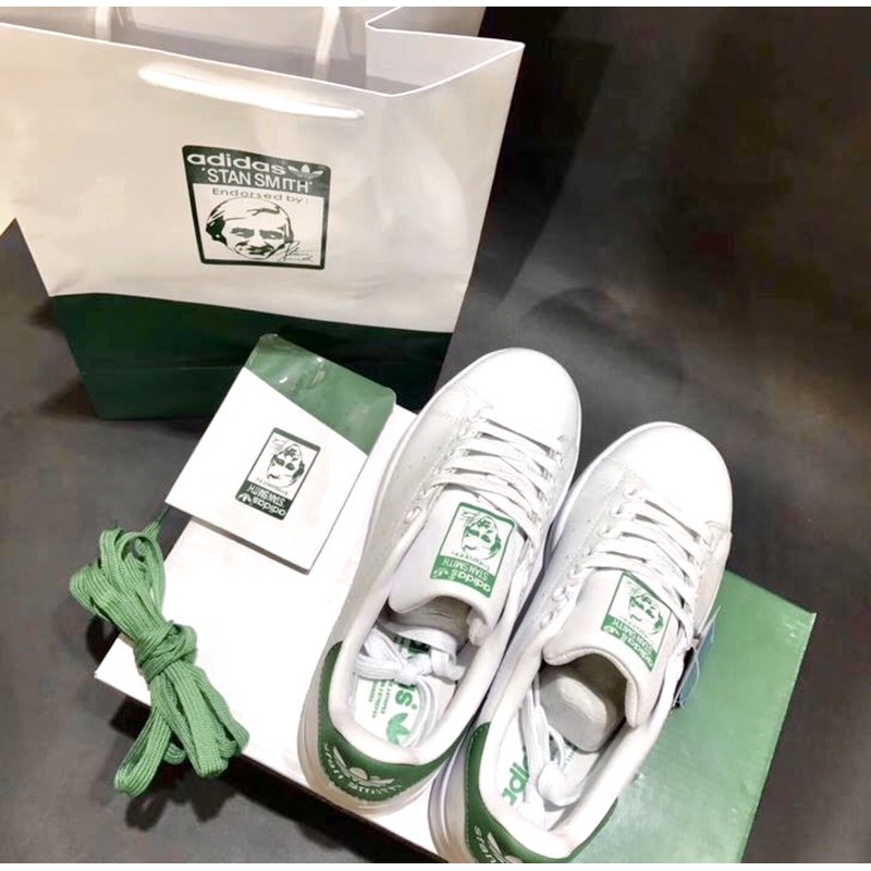 Giày thể thao Stansmith gót Đen -Xanh [Cam kết hàng 1:1 - Full box bill] Giày thể thao nam nữ quốc dân | BigBuy360 - bigbuy360.vn