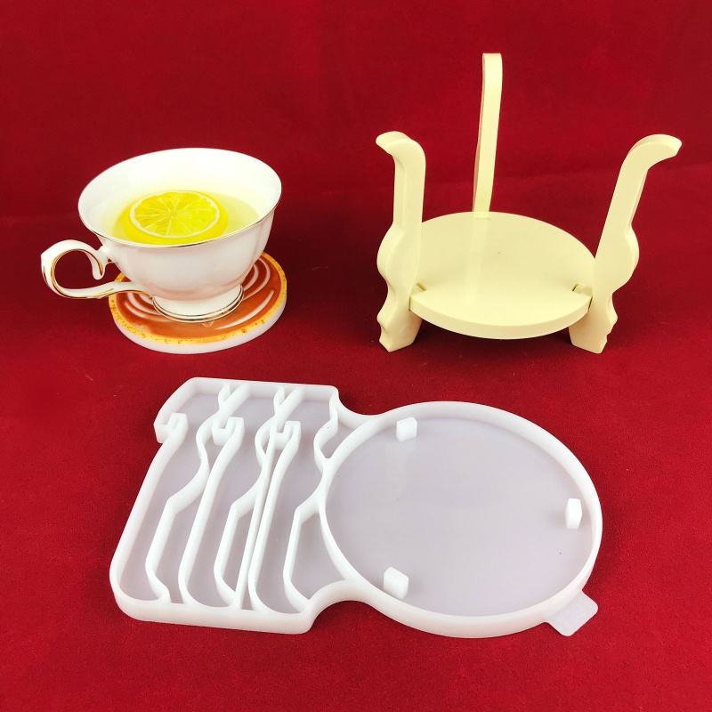 Khuôn Silicone Làm Đế Lót Ly Bằng Resin Epoxy Độc Đáo DIY
