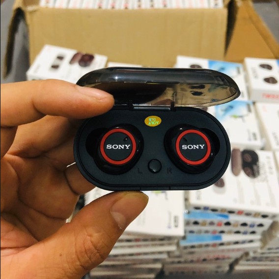 Tai Nghe Bluetooth Đen Sony sport TWS-D76 Rất ấm Bass-treble rõ ràng Nghe Không Hay Hoàn Tiền 100%