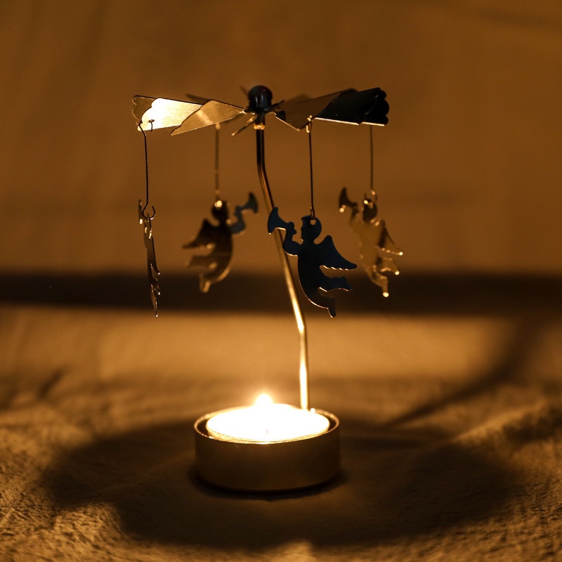 Chân nến kim loại hình tuần lộc trang trí giáng sinh