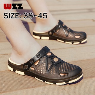 Giày lỗ cao su thoáng khí đế bằng WZZ 38-45