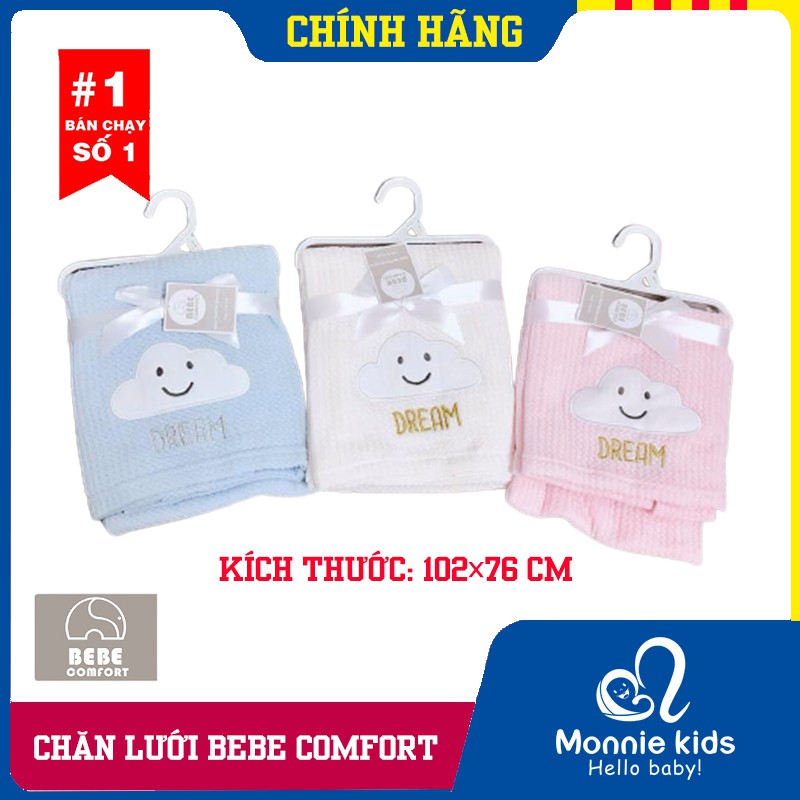 Chăn lưới thoáng khí cho bé sơ sinh BEBE Comfort 102x76cm, mền chống ngạt cho bé - Monnie Kids