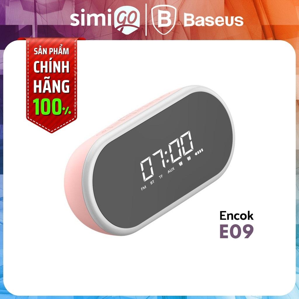 [Mã SKAMSALE03 giảm 10% đơn 200k] Loa Bluetooth Kiêm Đồng Hồ Báo Thức Baseus Encok E09