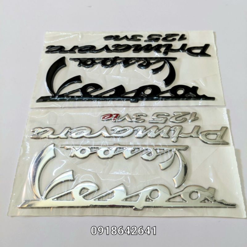 Bộ tem chữ cho vespa primavera 125 3vie như zin
