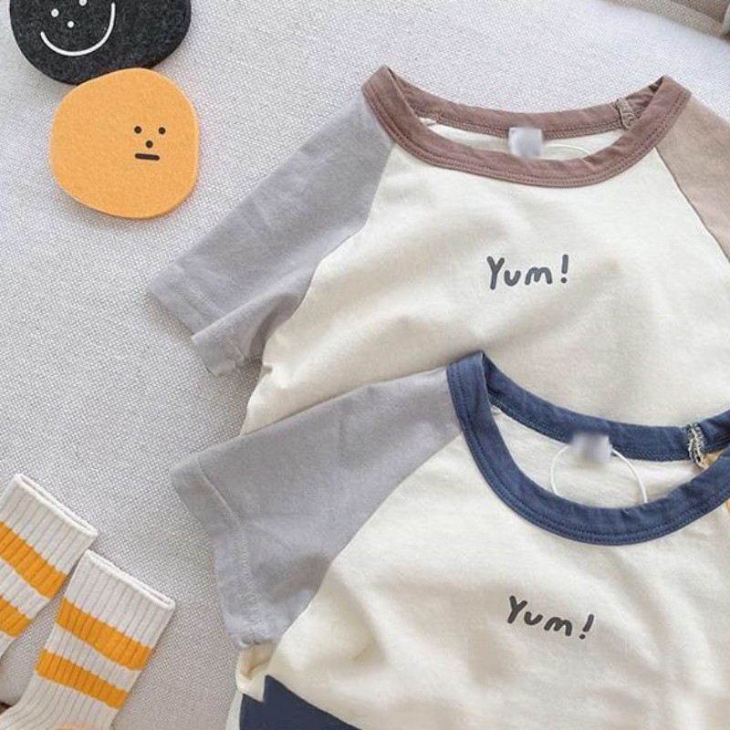 Bộ đồ thể thao tay ngắn phong cách năng động thời trang mùa hè cho trẻ em