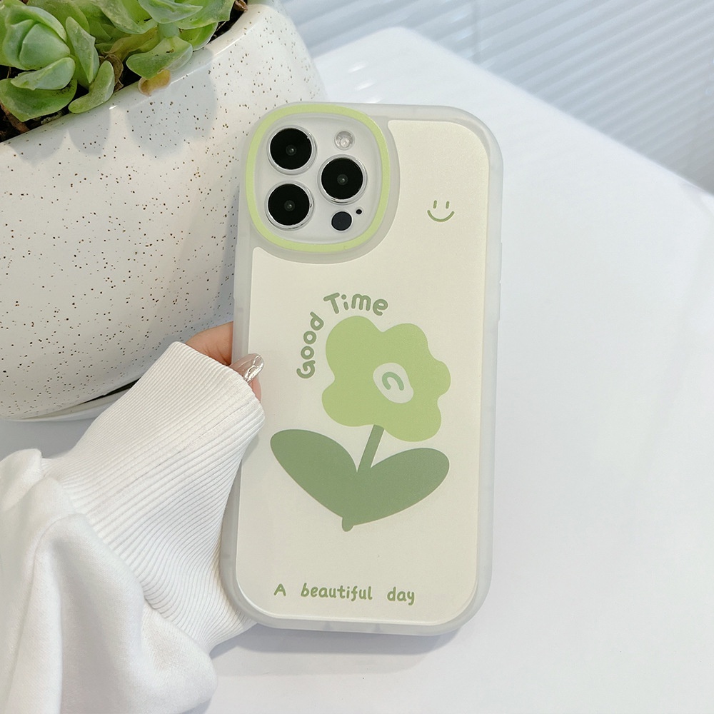 ỐP LƯNG IPHONE Ốp Điện Thoại Mềm In Hình Hoa Bảo Vệ Toàn Diện Cho iphone15 / 14 / 13pro max 12 11 7 / 8p xr xs