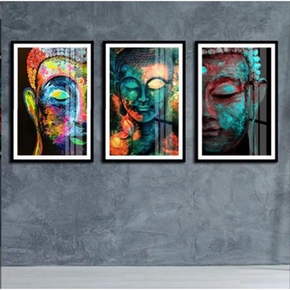 Tranh canvas hình phật 40x60x3 tranh