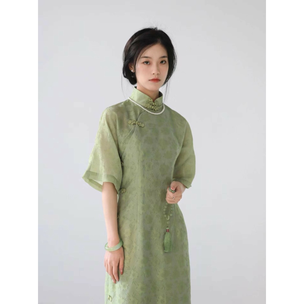 Sườn Xám Cách Tân Thiết Kế Mới Cao Cấp Thời Trang Dành Cho Mùa Hè