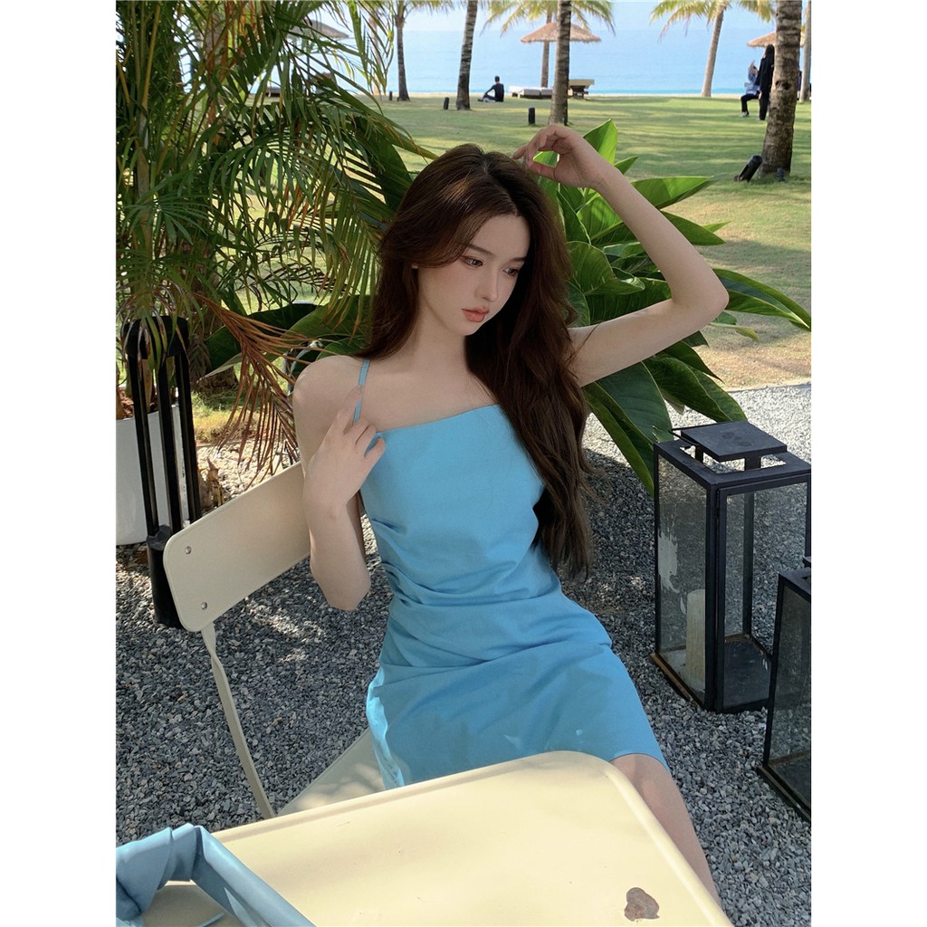 Váy hai dây nữ tính váy ngắn xuân hè 2021 | BigBuy360 - bigbuy360.vn