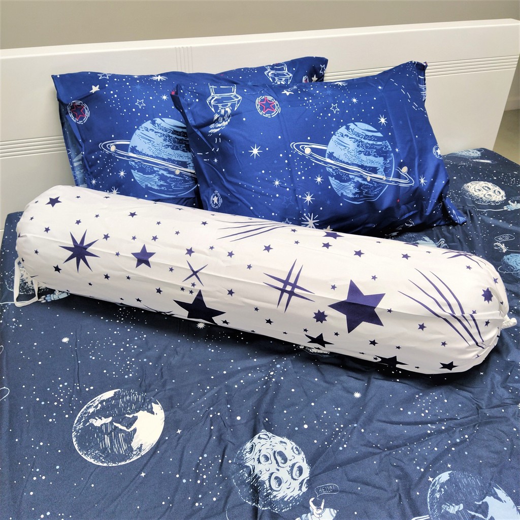 Accasa Bộ Ga Giường 05 Món Cotton Poly Modern Space Traveling 550 Sợi Chống Phai Nhăn Xù Lông Malaysia