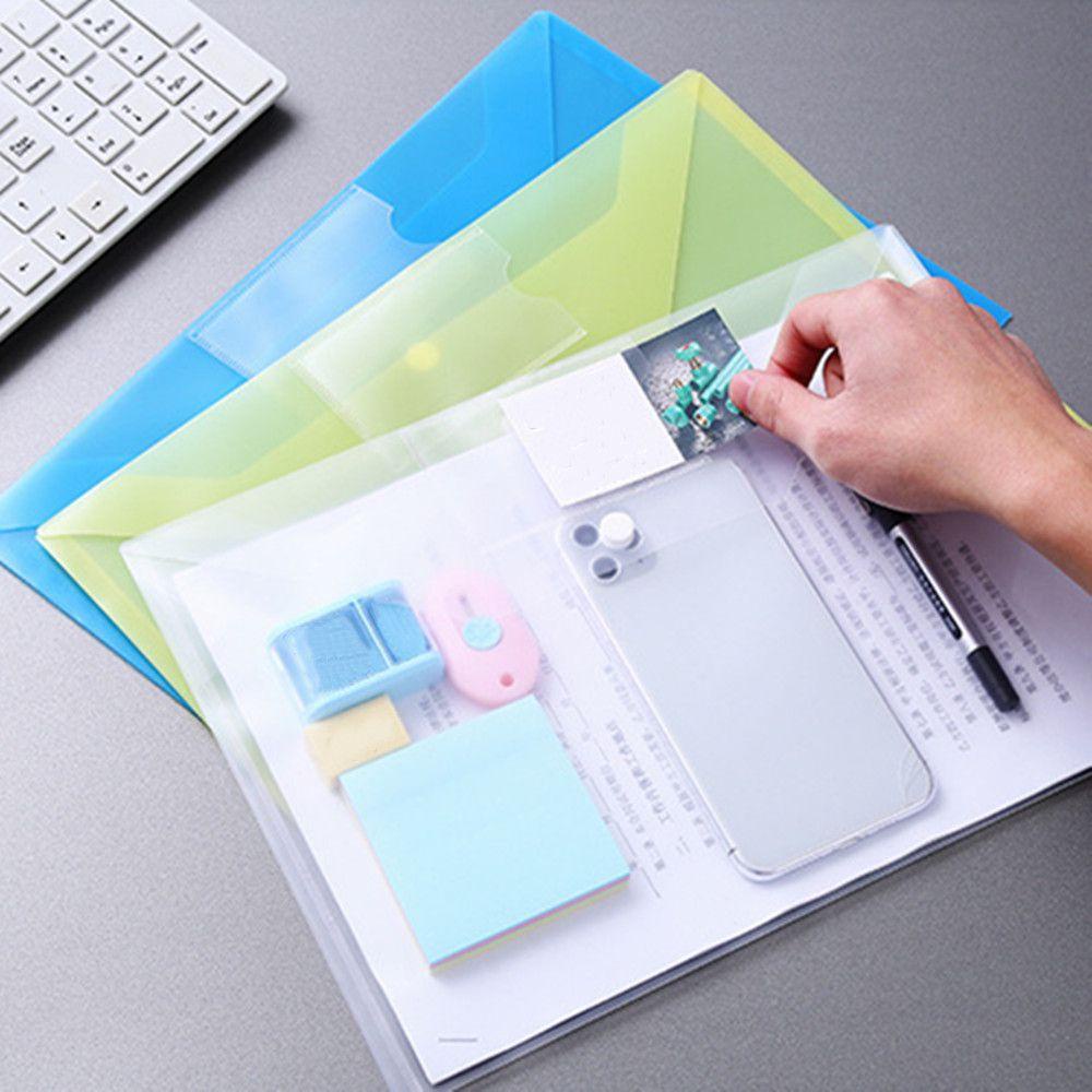 WATTLE Túi Nhựa Trong Suốt Đựng Tài Liệu Thiết Kế Đơn Giản