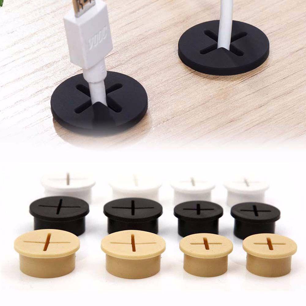 SOMEDAYZL Vòng Kẹp Dây Điện Linh Hoạt Hình Tròn Sắp Xếp Gọn Gàng Cho Đồ Nội Thất Máy Tính Bảng