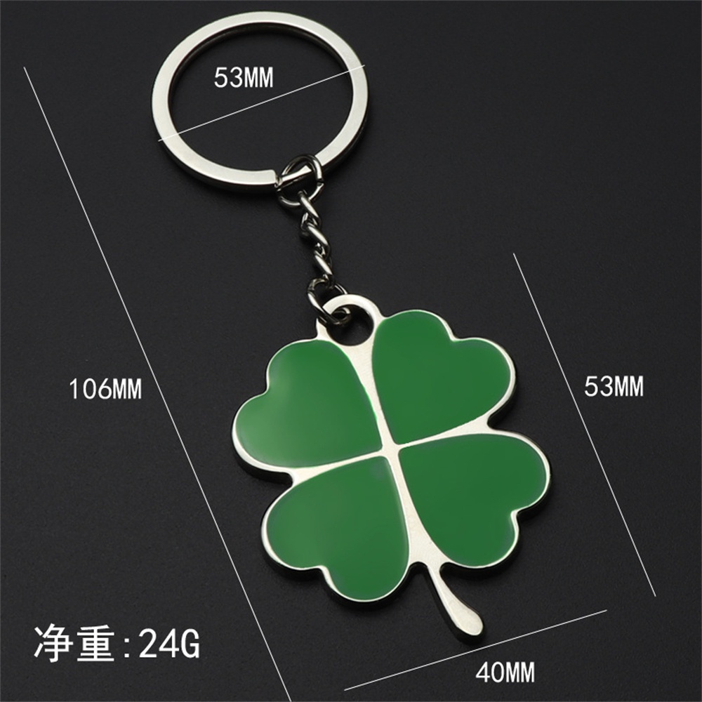 Móc Khóa Cỏ Bốn Lá May Mắn Sáng Tạo