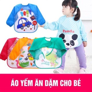 Áo yếm ăn dặm chống thấm cho bé