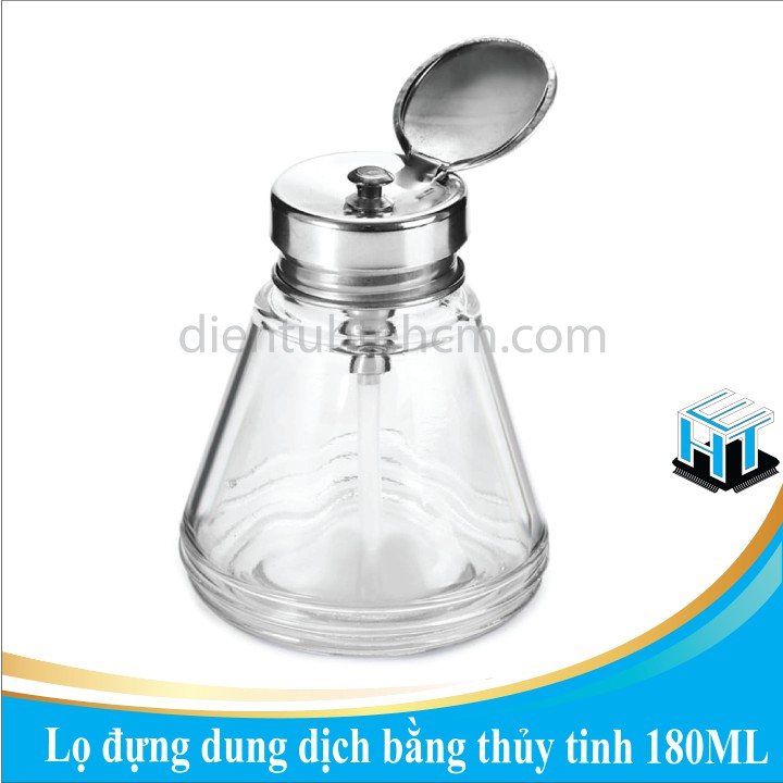 Lọ đựng dung dịch bằng thủy tinh 180ML có vòi bơm chất lượng cao