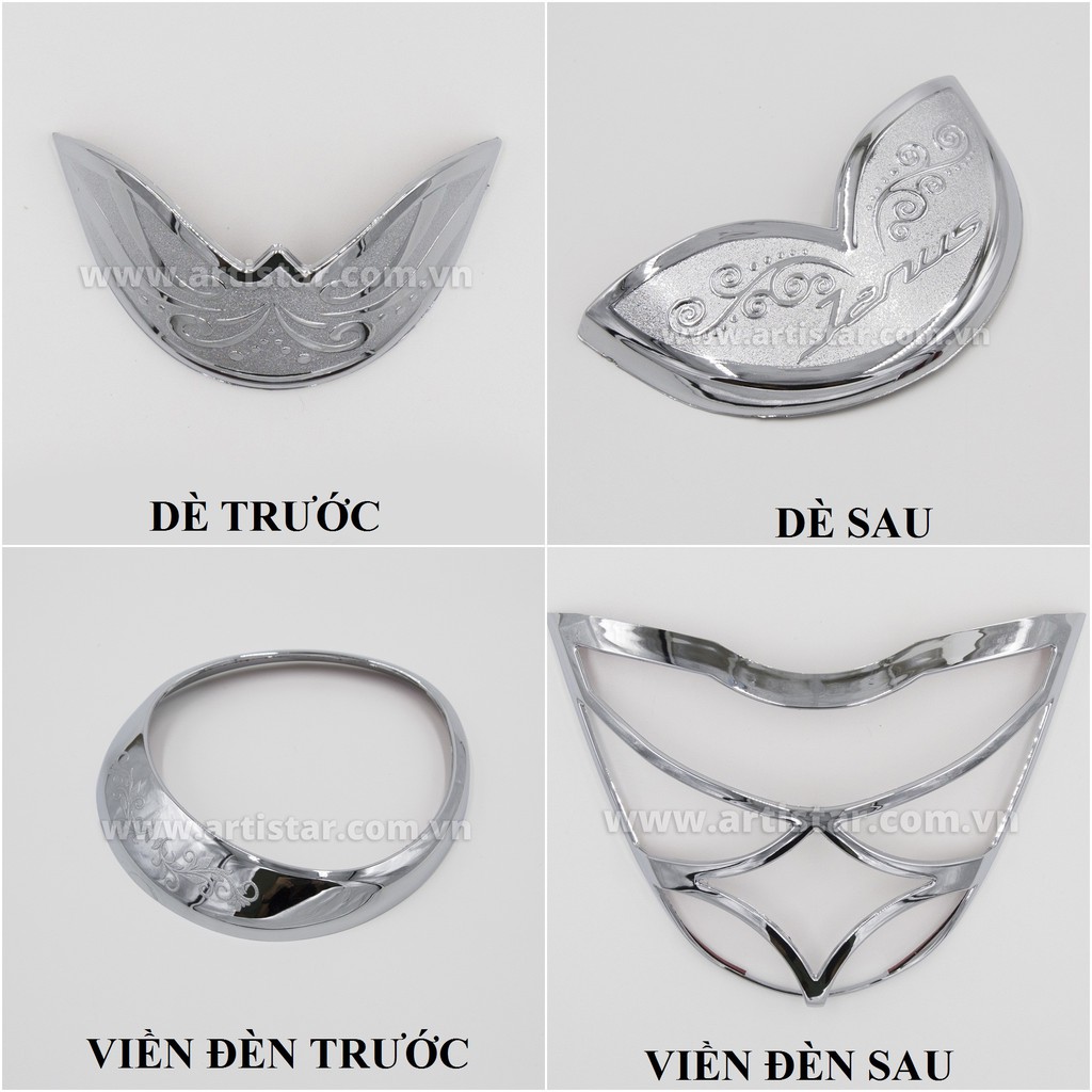 Ốp trang trí xe Janus 2016-2021 mạ crom