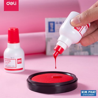 Mực con dấu màu đỏ Deli E9874