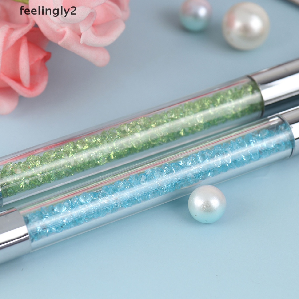 Cọ Vẽ Móng Hai Đầu Có Tay Cầm Bằng Xốp Acrylic Màu Gradient