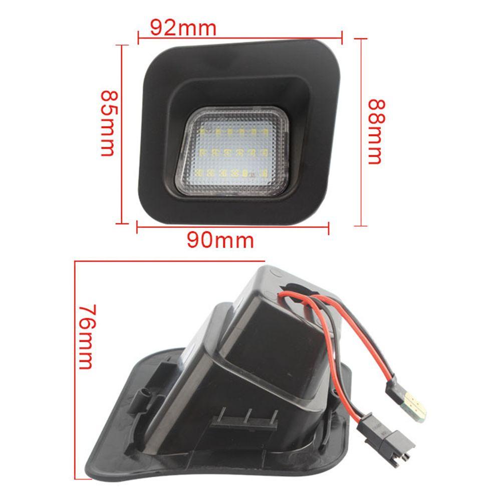 Bộ 2 Đèn LED 12V Chiếu Biển Số Xe Hơi Dodge Ram 1500 2500 3500