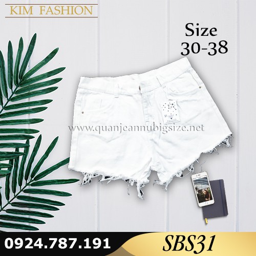 Quần Short Jean Bigsize SBS31 Size 30-38