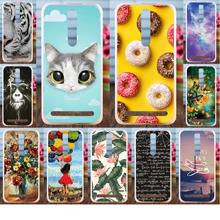 Ốp lưng silicone mềm nhiều họa tiết dễ thương cho asus zenfone2 5.5 inch